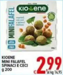 Iper Triscount KIOENE MINI FALAFEL SPINACI E CECI offerta