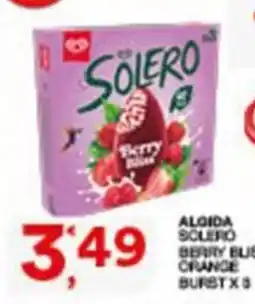 Sisa ALGIDA SOLERO BERRY BLUE ORANGE BURST offerta