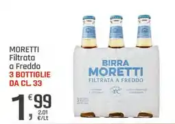Supermercati Dok Birra Moretti Filtrata a Freddo offerta