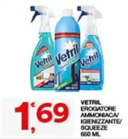 Sisa Vetril Erogatore Ammoniaca/Igienizzante/Squeeze offerta