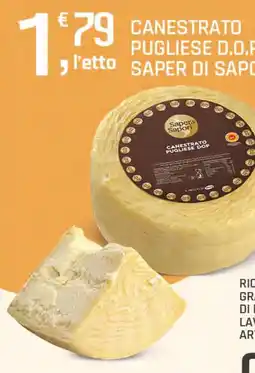 Supermercati Dok Canestrato Pugliese D.O.P. Saper di Sapori offerta
