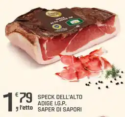 Supermercati Dok SPECK DELL'ALTO ADIGE I.G.P. SAPER DI SAPORI offerta