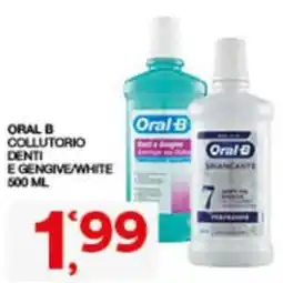 Sisa Oral B collutorio denti e gengive/white offerta