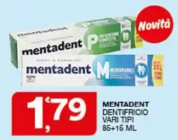Sisa mentadent dentifricio offerta