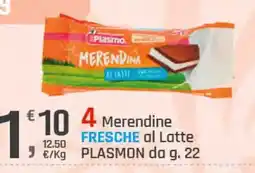 Supermercati Dok Merendine FRESCHE al Latte PLASMON offerta