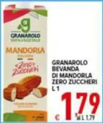 Iper Triscount Granarolo bevanda di mandorla zero zuccheri offerta