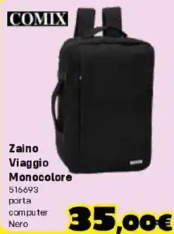 Orizzonte COMIX Zaino Viaggio Monoc colore offerta
