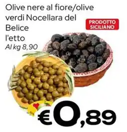 MAX Supermercati Olive nere al fiore/olive verdi Nocellara del Belice offerta