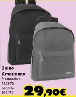 Orizzonte Zaino Americano Monoc colore offerta