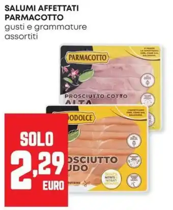 Panorama Salumi affettati Parmacotto offerta
