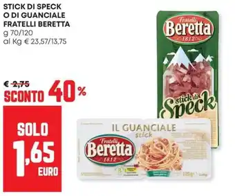 Panorama Stick di Speck o di Guanciale Fratelli Beretta offerta