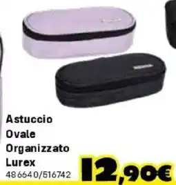 Orizzonte Astuccio Ovale Organizzato Lurex offerta
