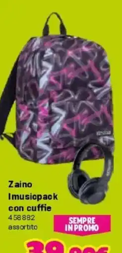 Orizzonte Zaino Imusicpack con cuffie offerta