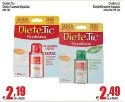 Elite Dolcificante liquido Diete.Tic offerta