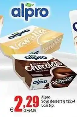 Elite Alpro Soya dessert offerta