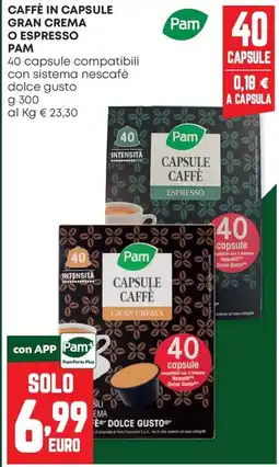 Panorama Caffè in capsule Pam offerta