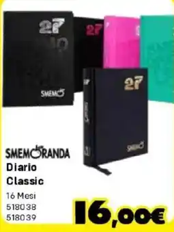 Orizzonte SMEMORANDA Diario Classic offerta