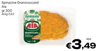 MAX Supermercati Spinacine GranCrocanti Aia offerta