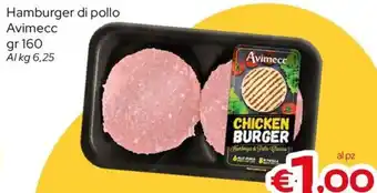 MAX Supermercati Hamburger di pollo Avimecc offerta