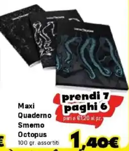 Orizzonte Maxi Quaderno Smemo Octopus offerta