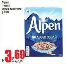 Elite Alpen muesli senza zucchero offerta