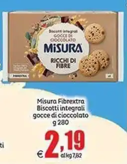 Elite Misura Fibrextra Biscotti integrali gocce di cioccolato offerta