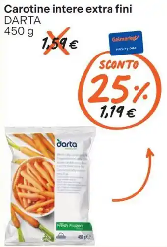 Carotine intere extra fini DARTA