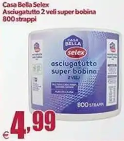 Elite Casa Bella Selex asciugatutto 2 veli super bobina offerta