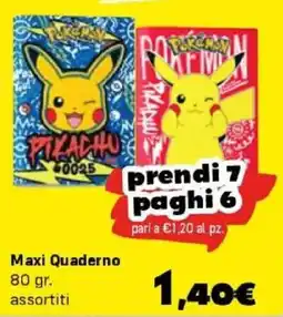 Orizzonte Maxi Quaderno Pokémon offerta