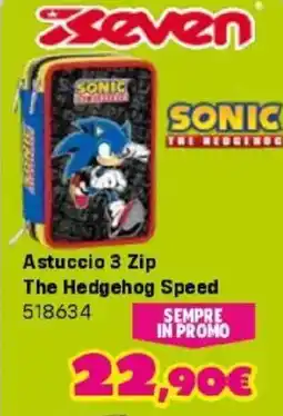 Orizzonte Astuccio 3 Zip The Hedgehog Speed offerta