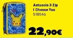 Orizzonte Astuccio 3 Zip I Choose You offerta