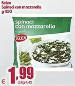 Elite Selex Spinaci con mozzarella offerta