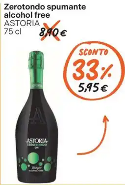 Gelmarket Zerotondo spumante alcohol free ASTORIA offerta