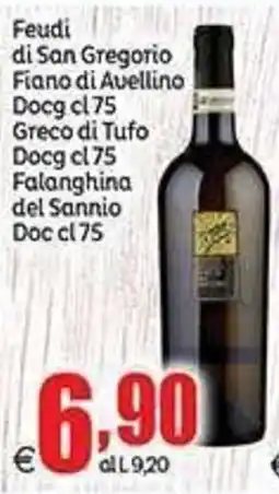 Elite Feudi di San Gregorio Fiano di Avellino Docg offerta