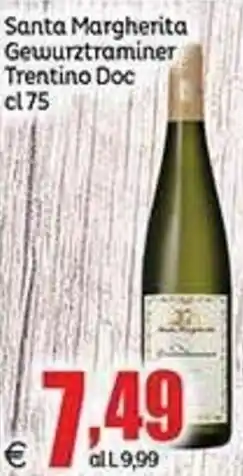 Elite Santa Margherita Gewurztraminer Trentino Doc offerta