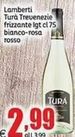 Elite Lamberti Tura Trevenezie frizzante IGT bianco-rosa offerta