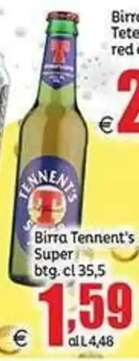 Elite Birra Tennent's Super offerta