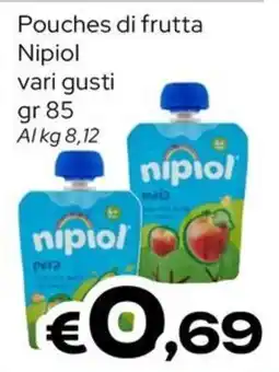 MAX Supermercati Pouches di frutta Nipiol offerta