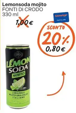 Gelmarket Lemonsoda mojito FONTI DI CRODO offerta