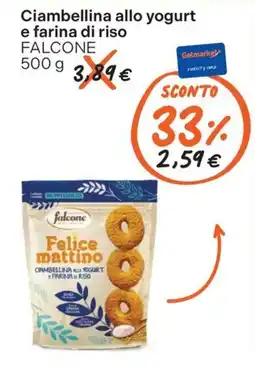 Gelmarket Ciambellina allo yogurt e farina di riso FALCONE offerta