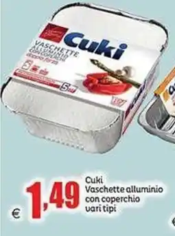 Elite Cuki Vaschette alluminio con coperchio offerta