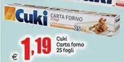 Elite Cuki Carta forno 25 fogli offerta