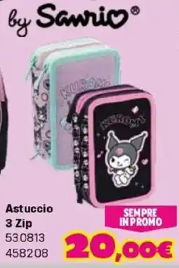 Orizzonte Astuccio 3 Zip by Sanrio offerta