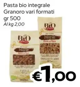 MAX Supermercati Pasta bio integrale Granoro offerta