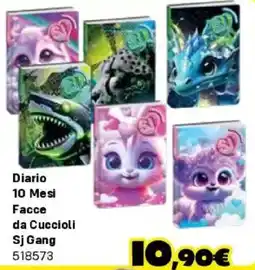 Orizzonte Diario 10 Mesi Facce da Cuccioli Sj Gang offerta