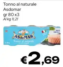 MAX Supermercati Tonno al naturale Asdomar offerta