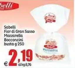 Elite Sabelli Fior di Gran Sasso Mozzarella Bocconcini offerta