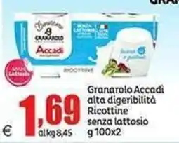Elite Granarolo Accadi Ricottine senza lattosio offerta