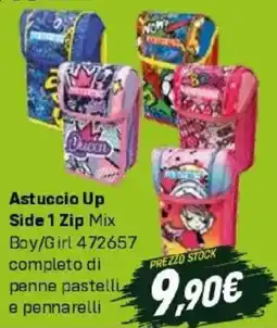 Orizzonte Astuccio Up Side 1 Zip Mix Boy/Girl offerta