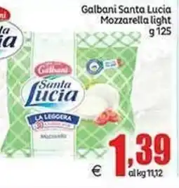 Elite Galbani Santa Lucia Mozzarella light offerta
